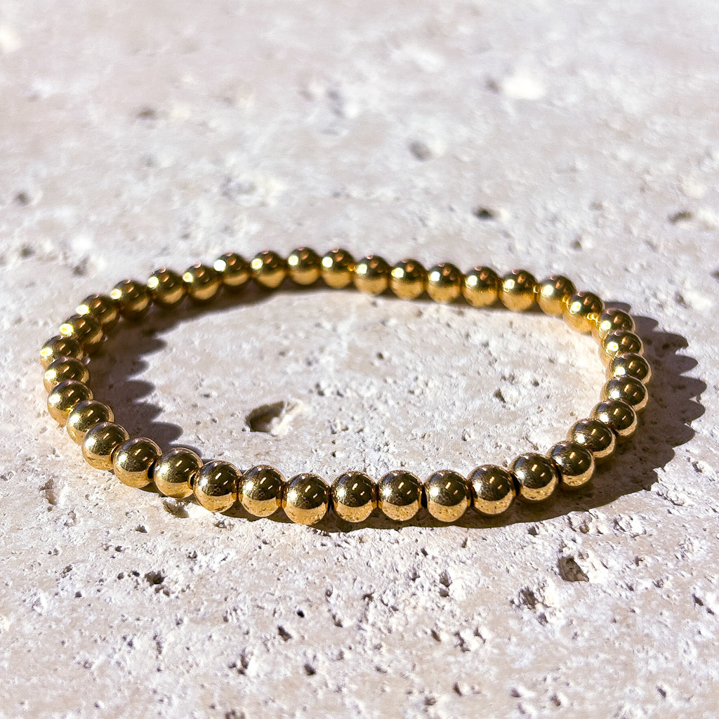 Gold Plated Bead Bracelet