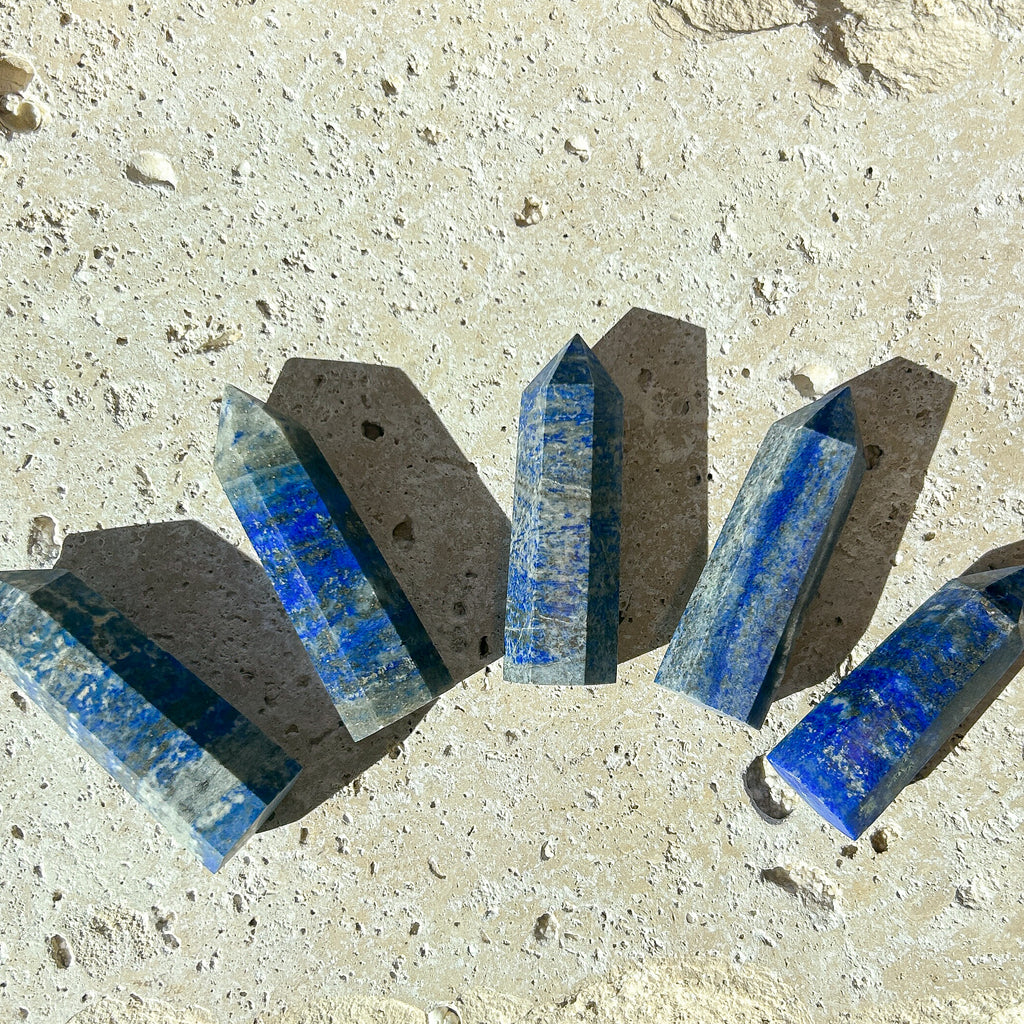 Natural Lapis Lazuli Crystal Tower