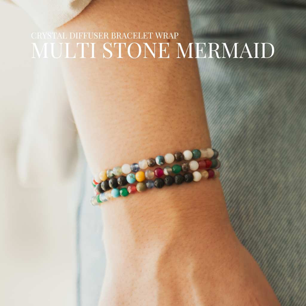 Colorful Mermaid Diffuser Wrap Bracelet