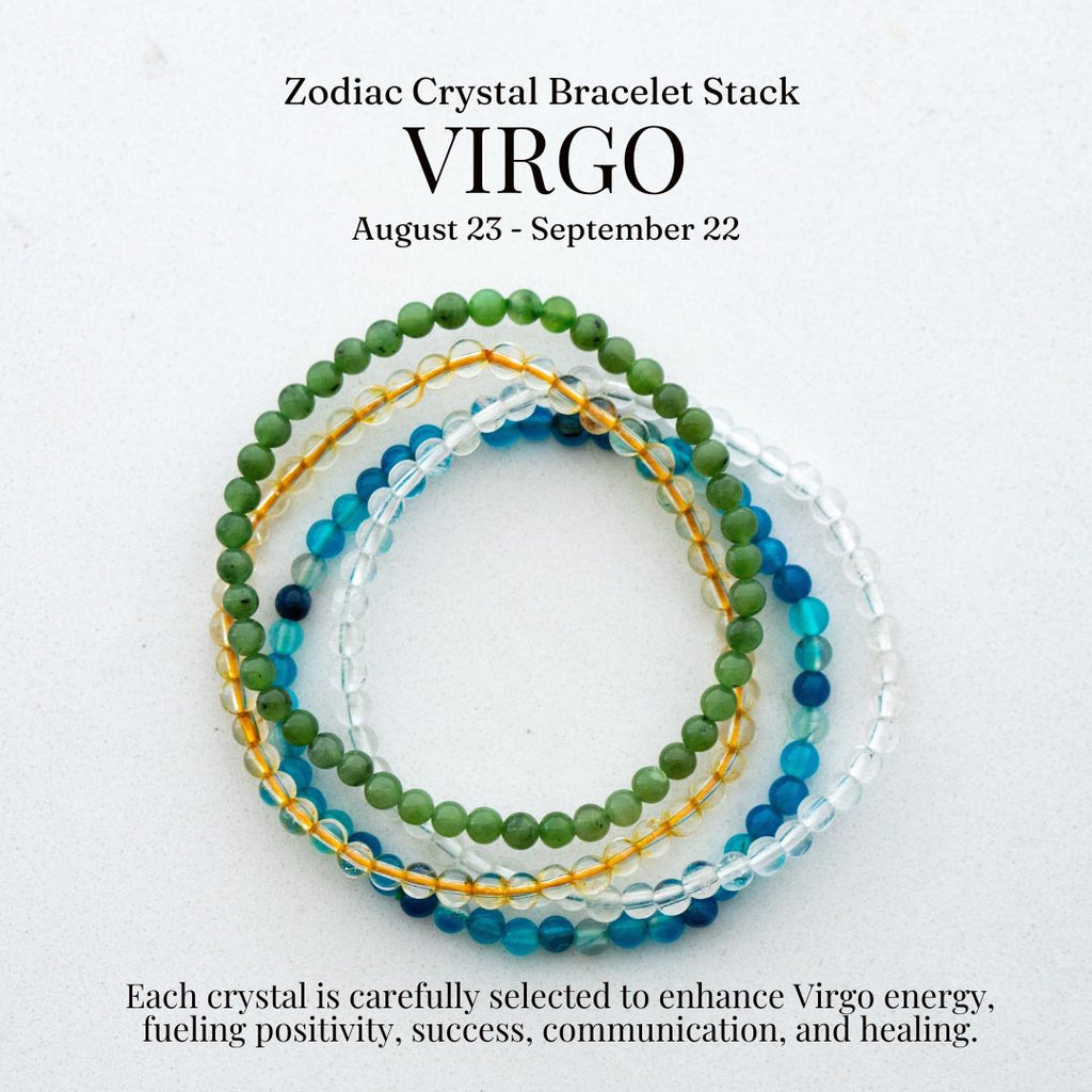 Virgo Gemstone Bracelet Stack