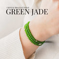 Green Jade Gemstone Wrap Bracelet