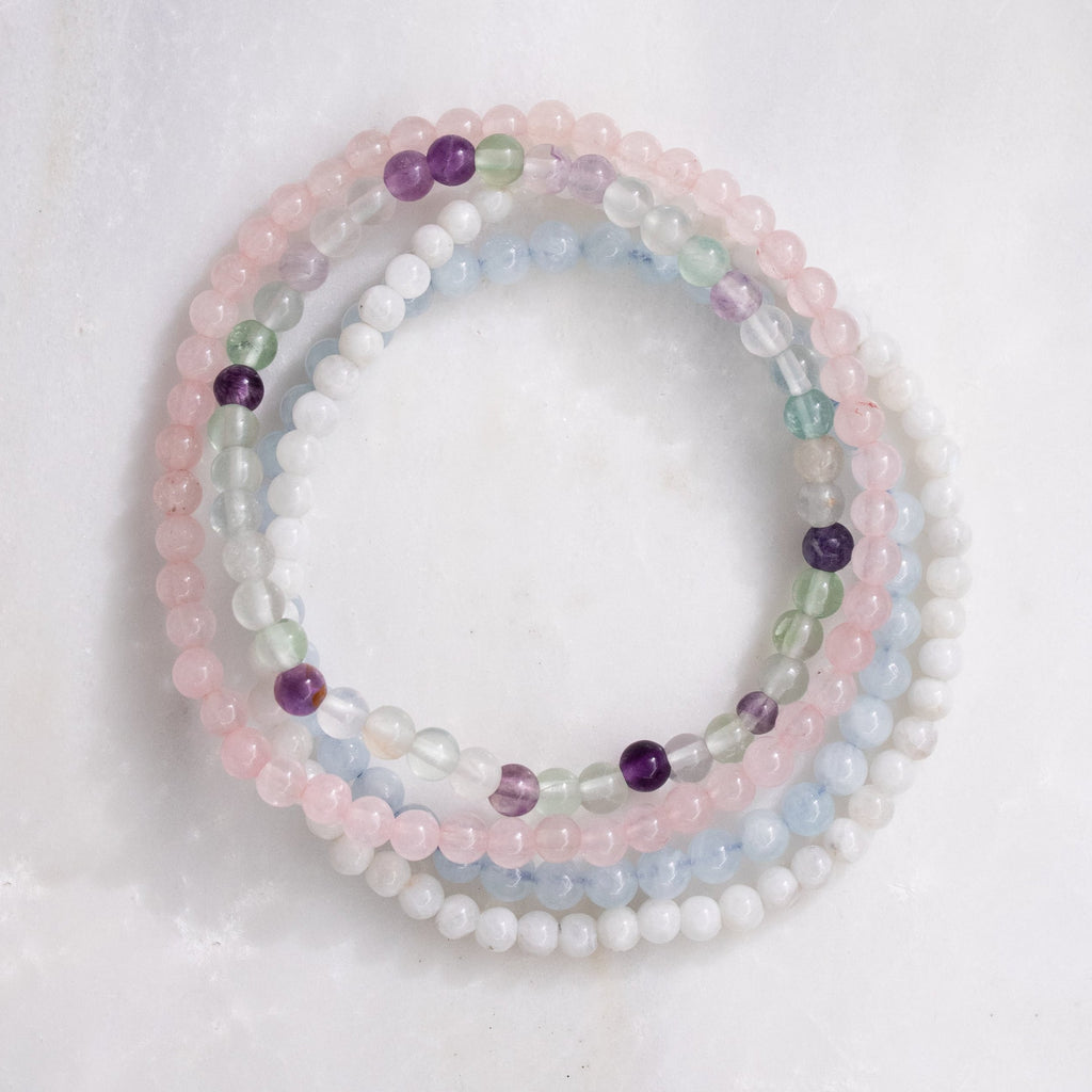 Aquarius Gemstone Bracelet Stack