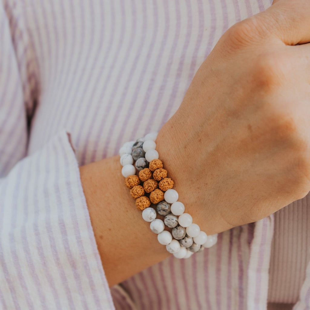 White Howlite - Zen Diffuser Bracelet