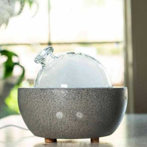 Gray Stone | Glass Dome Diffuser