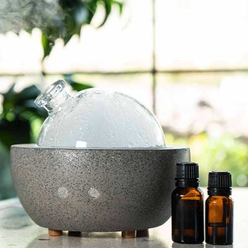 Gray Stone | Glass Dome Diffuser