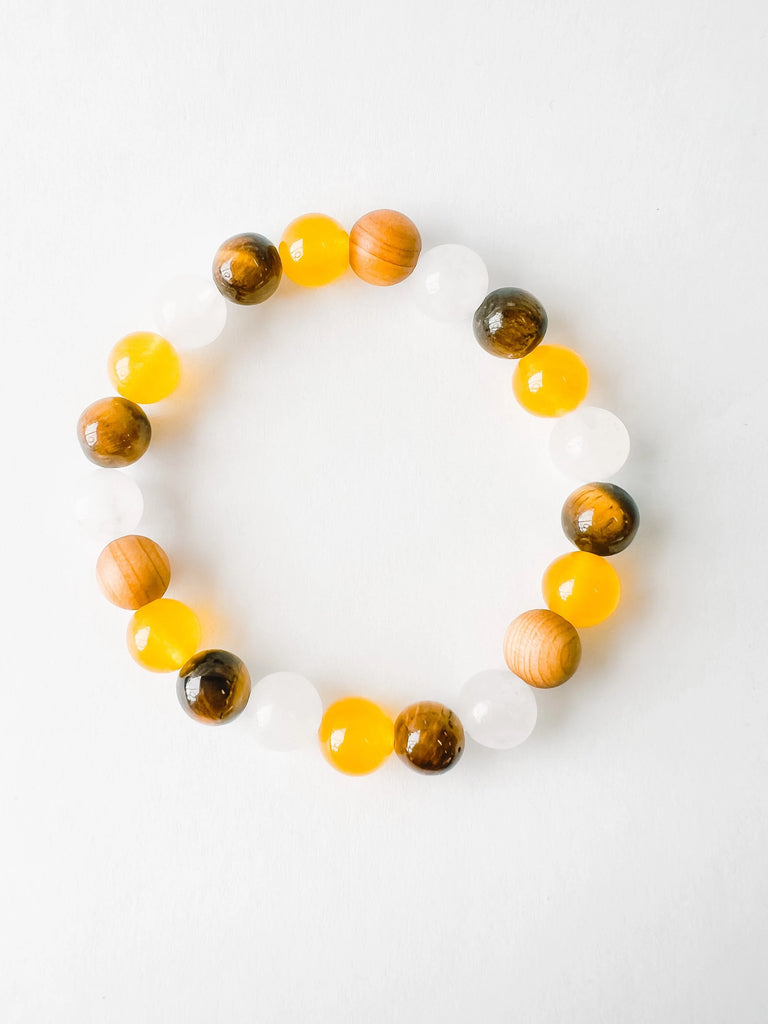 Gemini Zodiac Diffuser Gemstone Bracelet