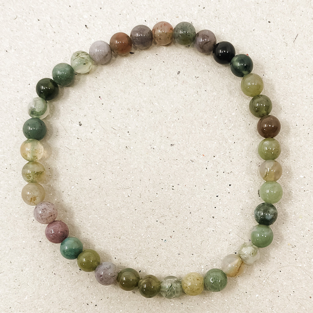 Indian Agate Gemstone Bracelet