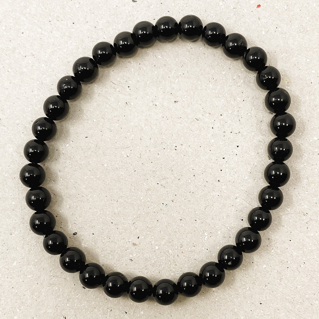 Black Agate Gemstone Bracelet