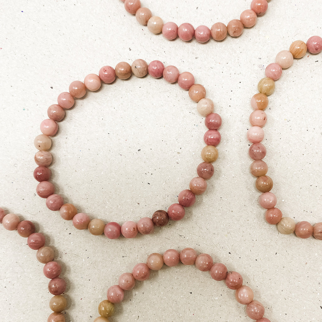 Rhodonite Gemstone Bracelet