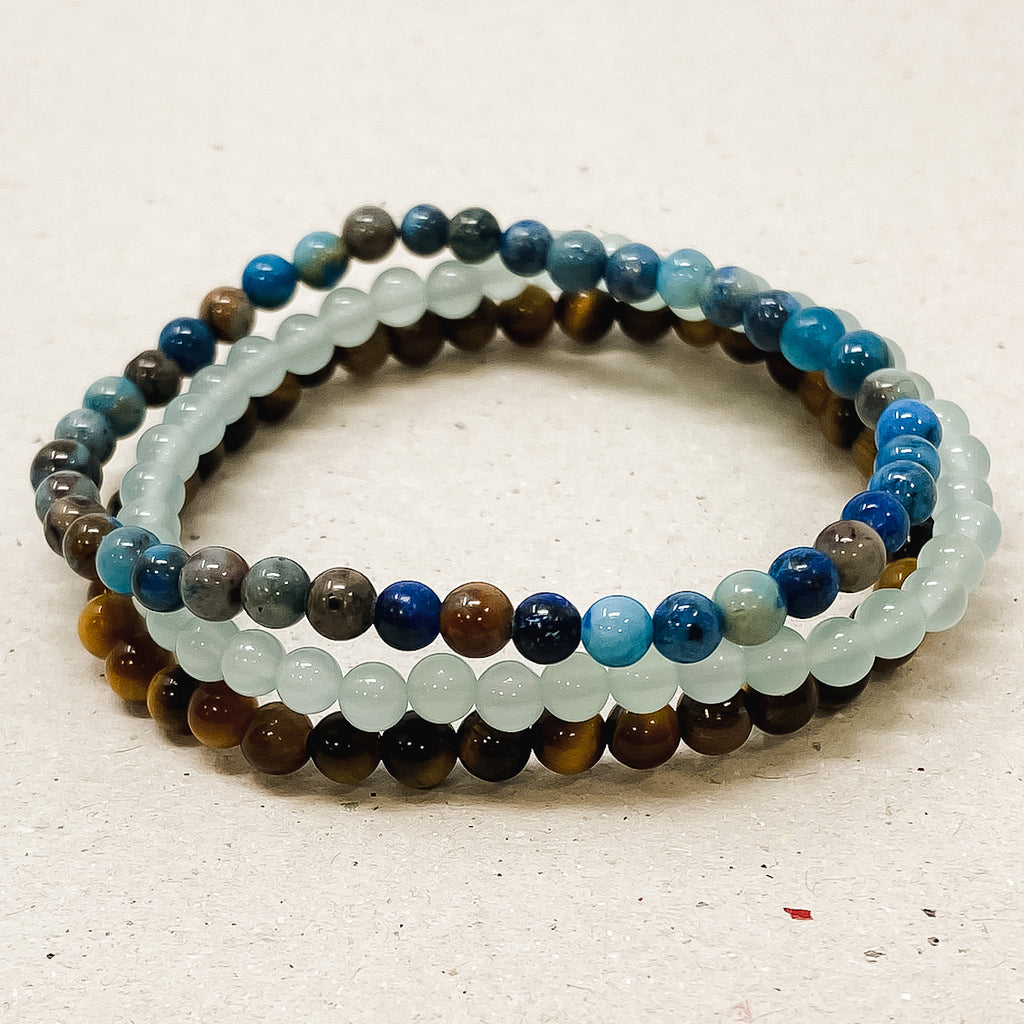 Connection & Dream Gemstone Bracelet Stack