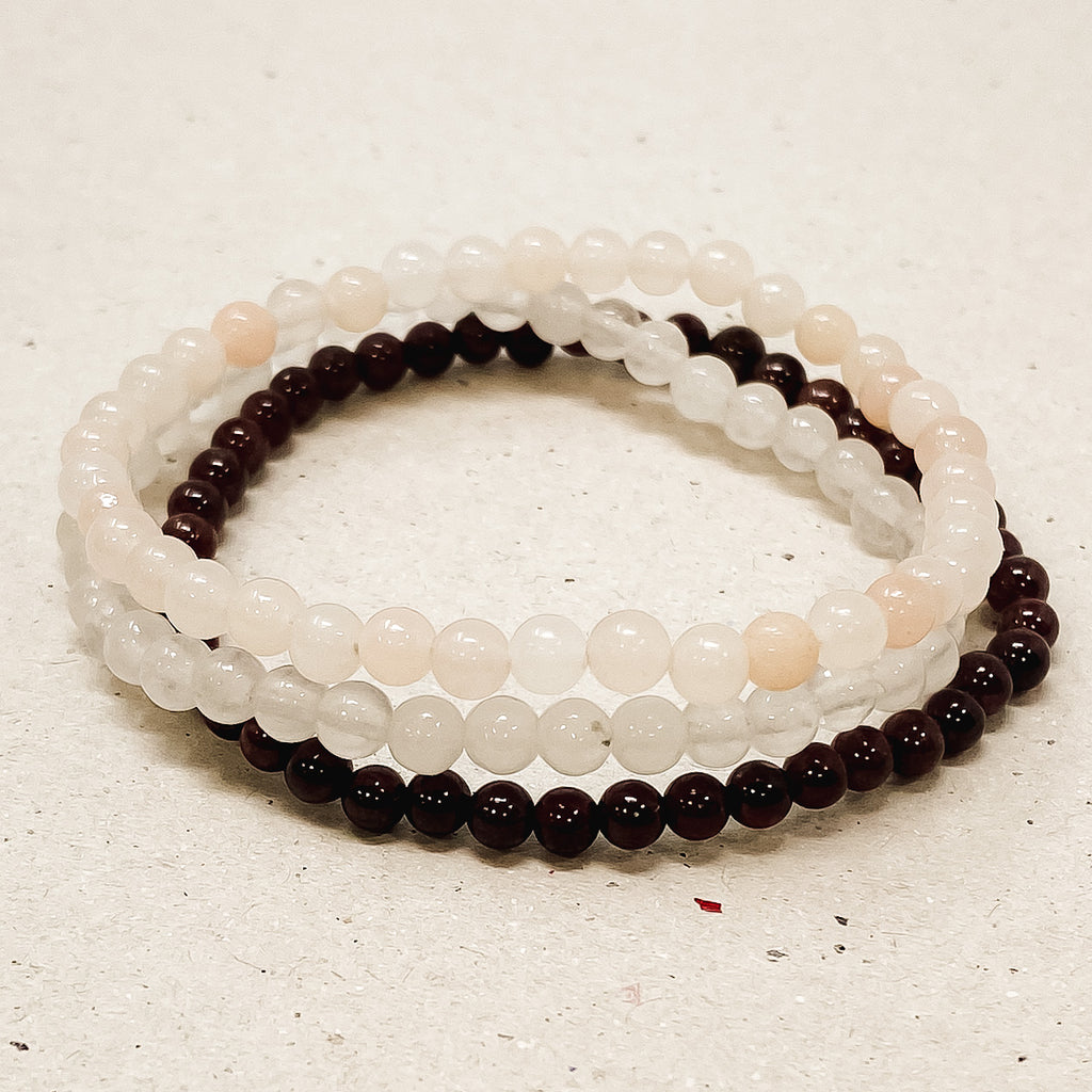 Comfort & Love Gemstone Bracelet Stack