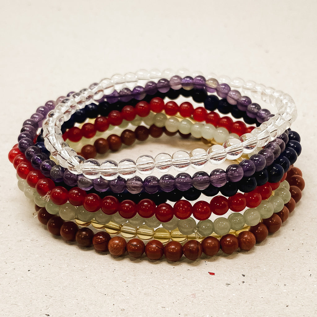 7 Chakra Gemstone Bracelet Stack