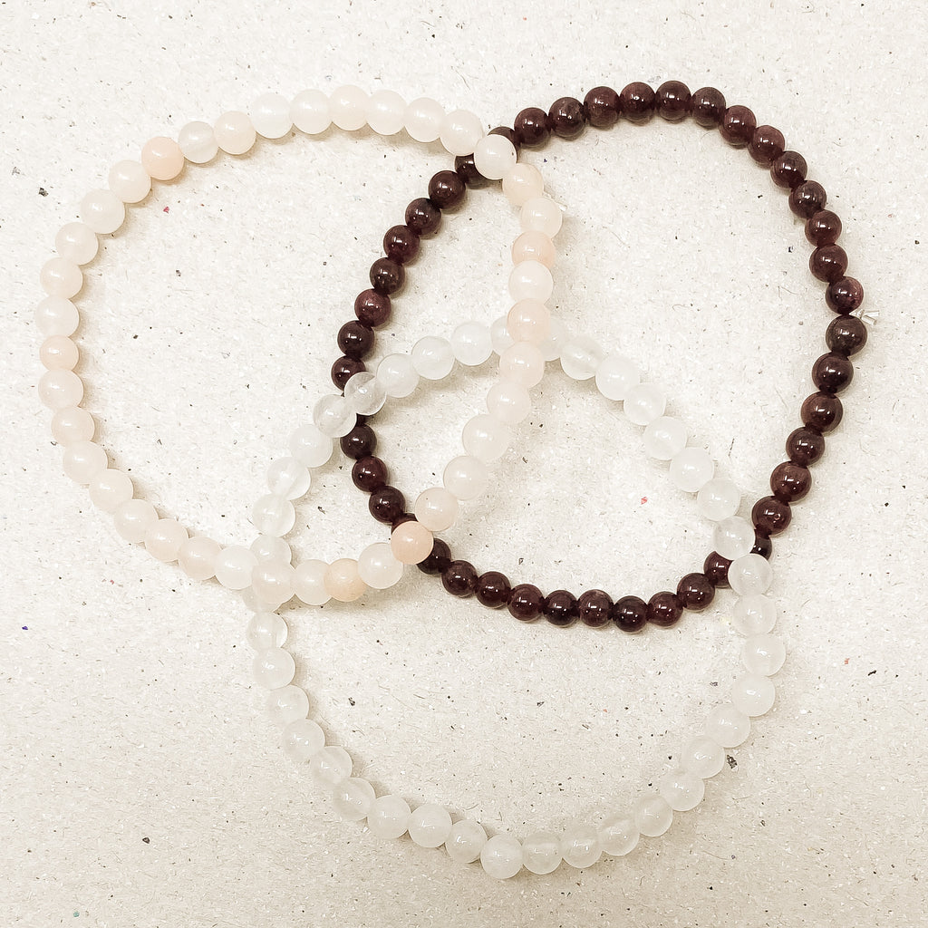 Comfort & Love Gemstone Bracelet Stack