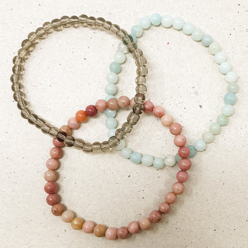 Self Love Gemstone Bracelet Stack