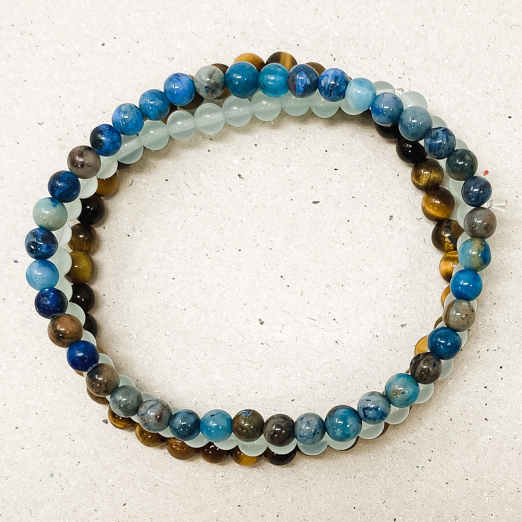 Connection & Dream Gemstone Bracelet Stack