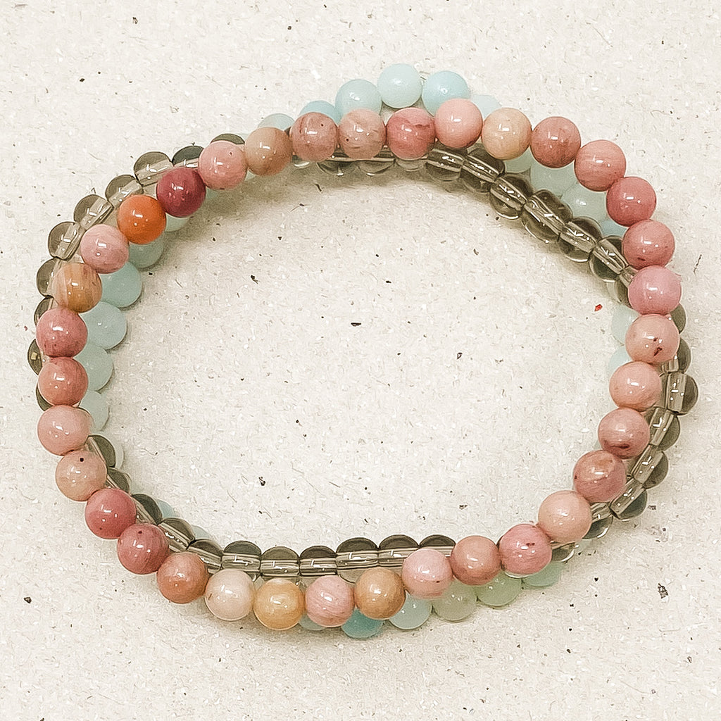 Self Love Gemstone Bracelet Stack