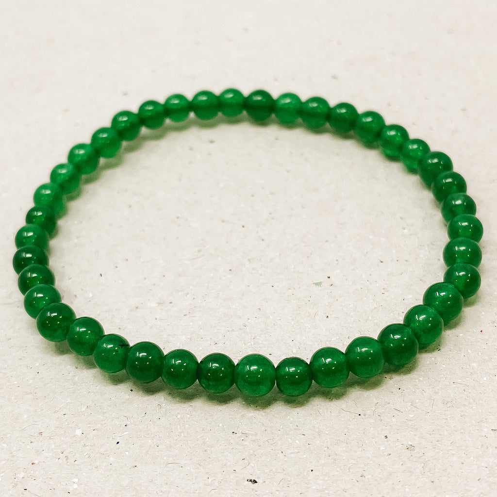 Green Chalcedony Gemstone Bracelet