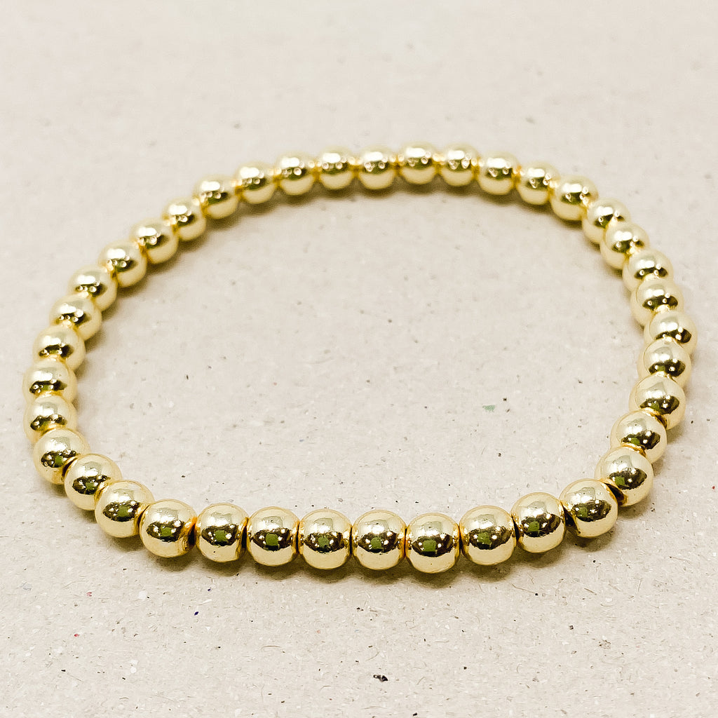 Gold Plated Bead Bracelet