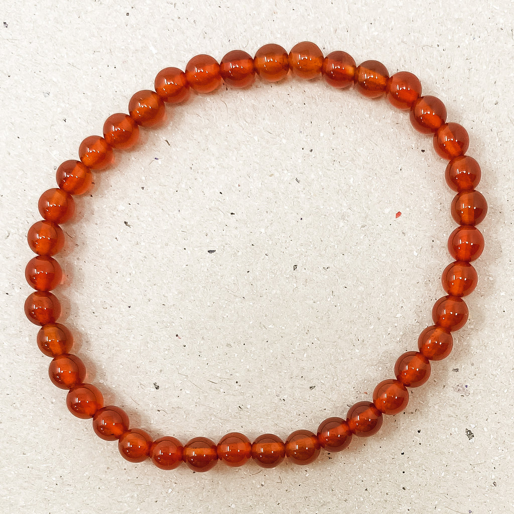 Red Agate Gemstone Bracelet