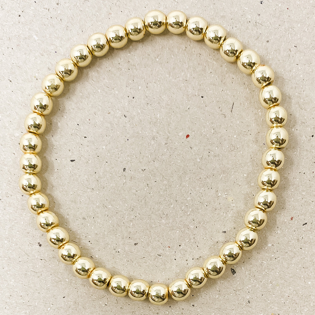 Gold Hematite Gemstone Bracelet