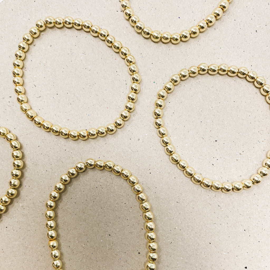 Gold Hematite Gemstone Bracelet