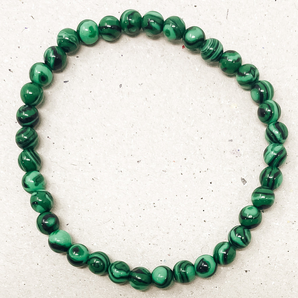 Green Malachite Gemstone Bracelet