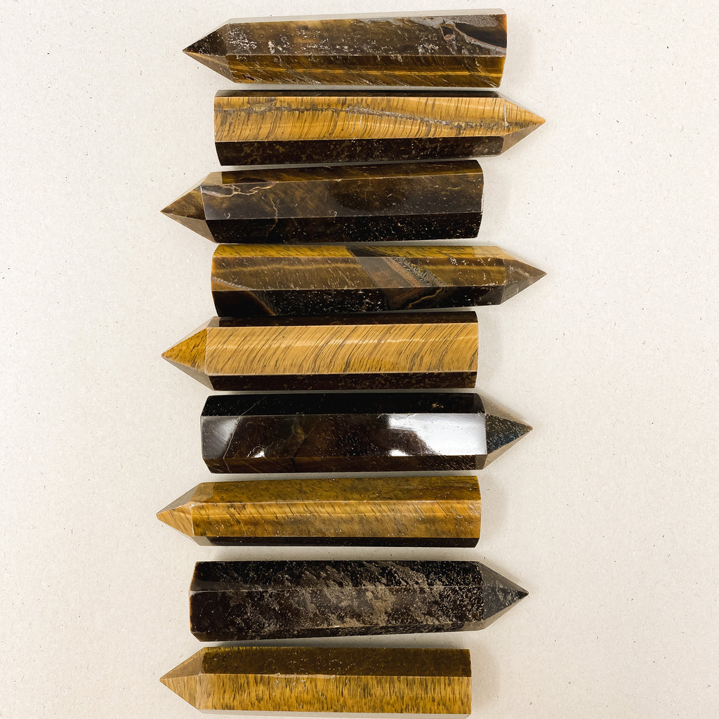 Natural Tigers Eye Crystal Tower