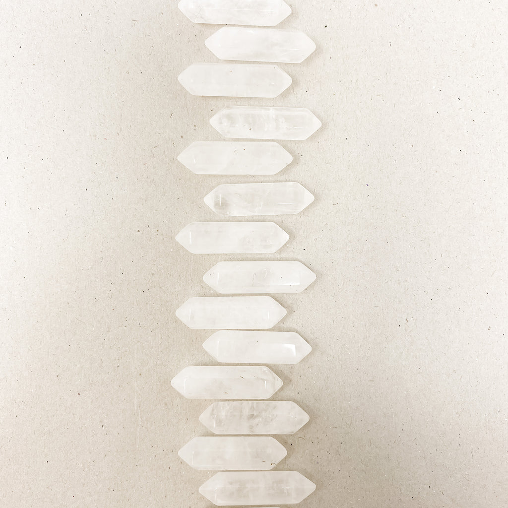 Clear Quartz Double Pointed Hexagonal Column
