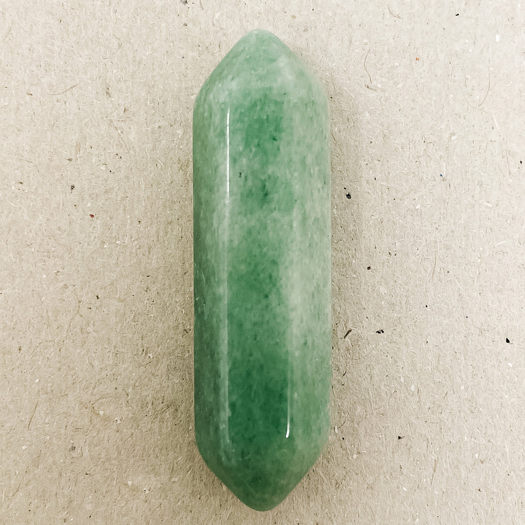 Green Aventurine Double Pointed Hexagonal Column