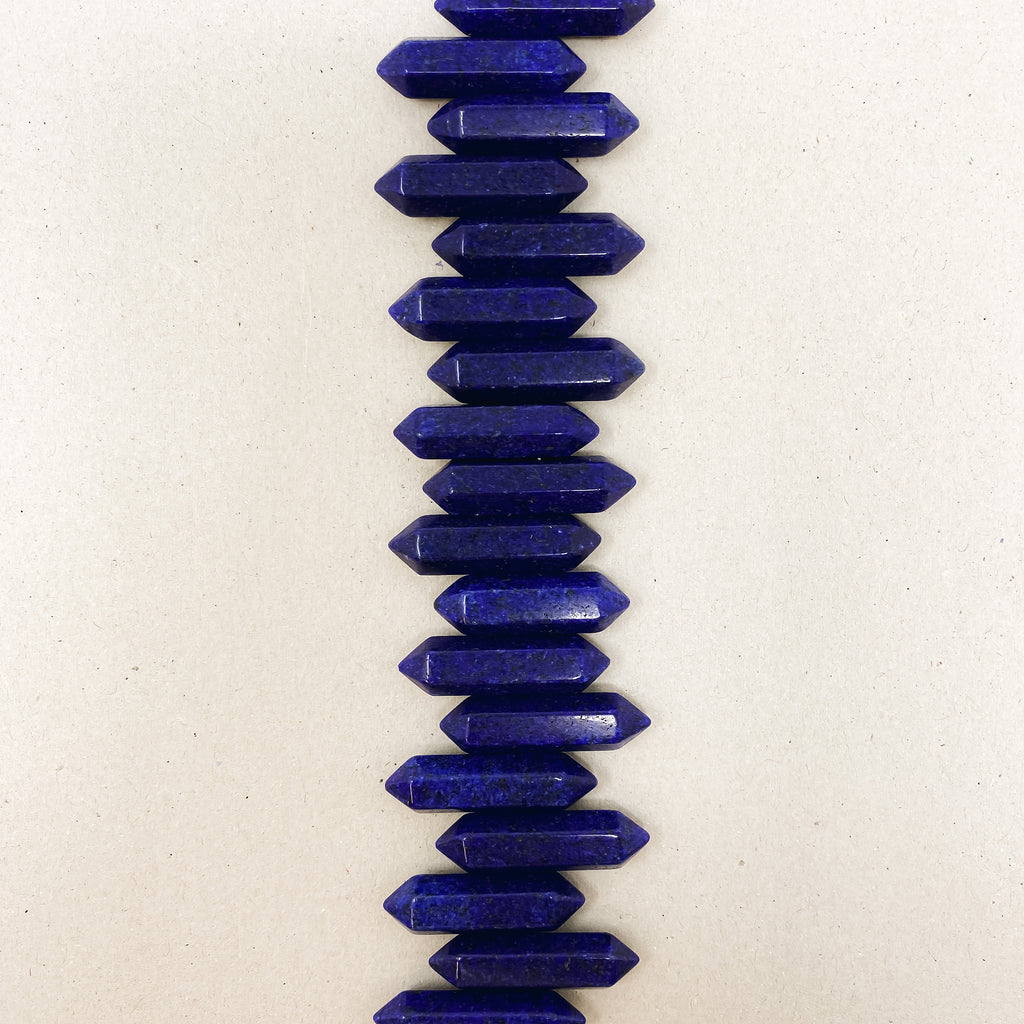 Lapis Lazuli Double Pointed Hexagonal Column
