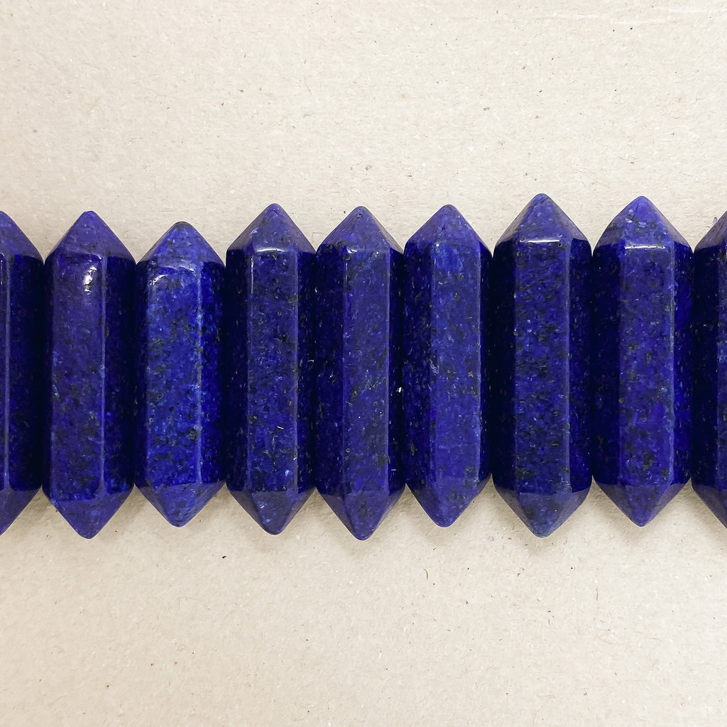 Lapis Lazuli Double Pointed Hexagonal Column