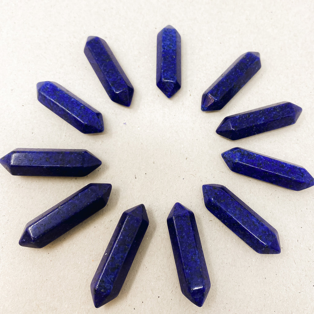 Lapis Lazuli Double Pointed Hexagonal Column