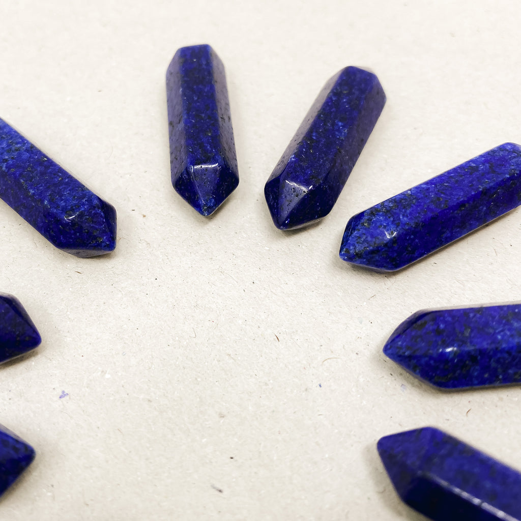 Lapis Lazuli Double Pointed Hexagonal Column