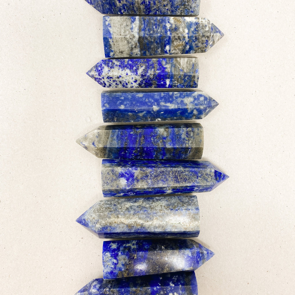 Natural Lapis Lazuli Crystal Tower