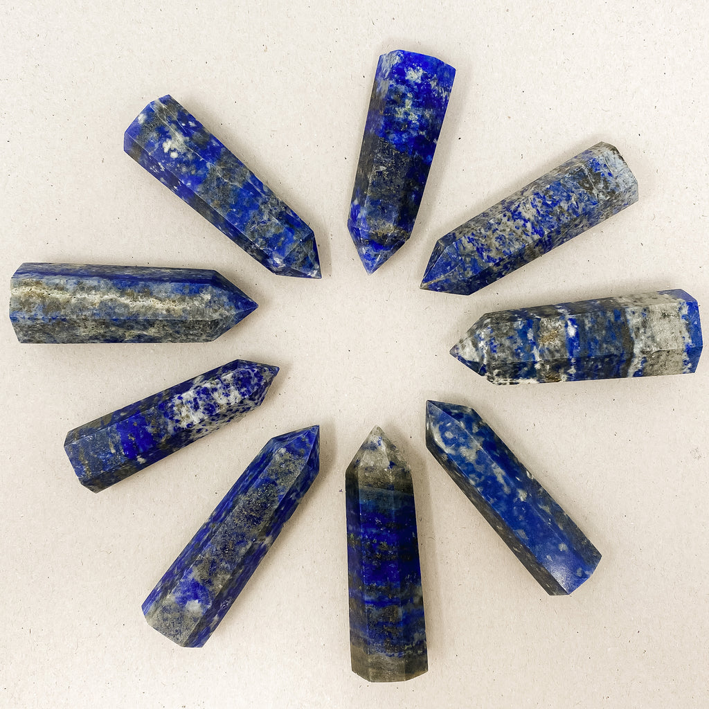 Natural Lapis Lazuli Crystal Tower