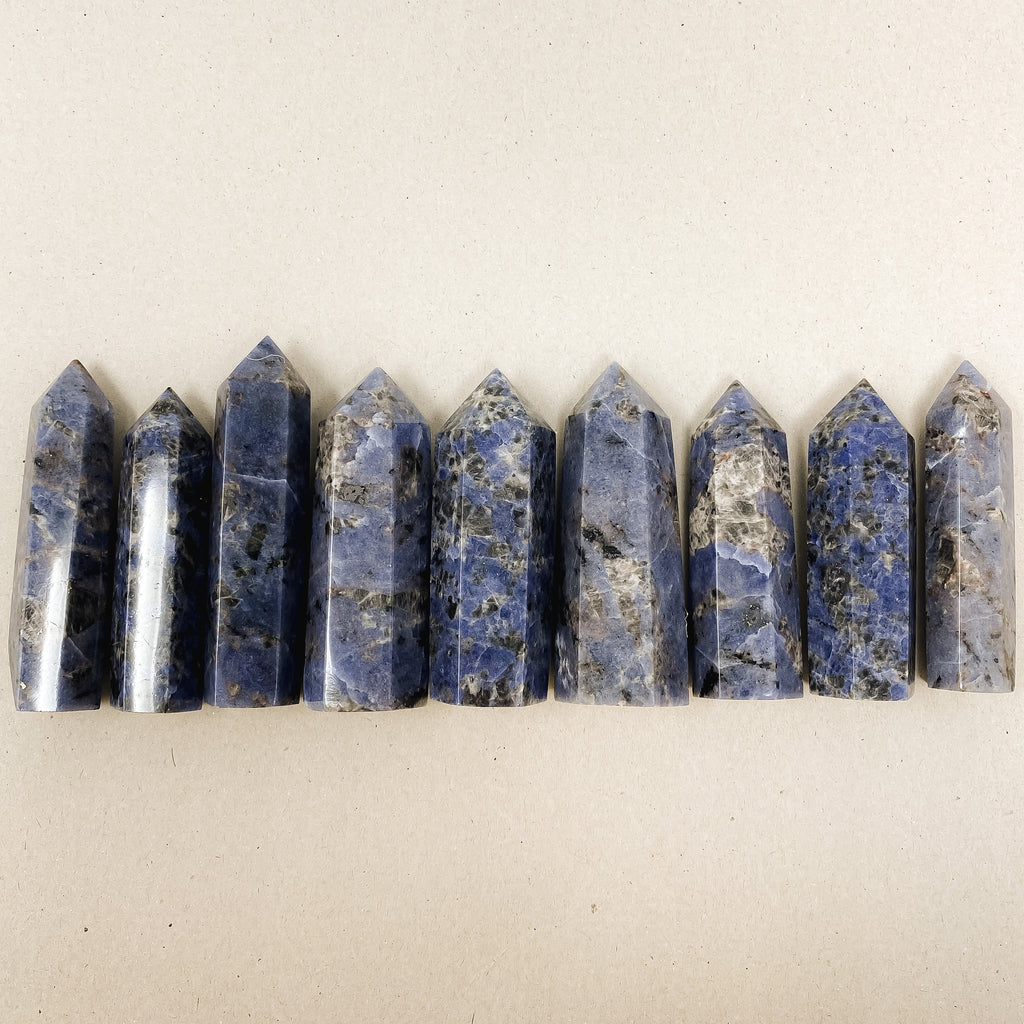 Natural Sodalite Crystal Tower