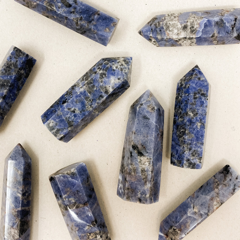 Natural Sodalite Crystal Tower