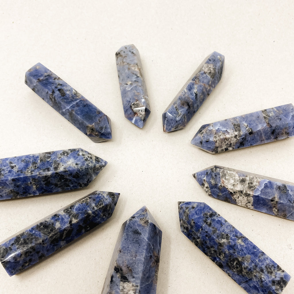 Natural Sodalite Crystal Tower