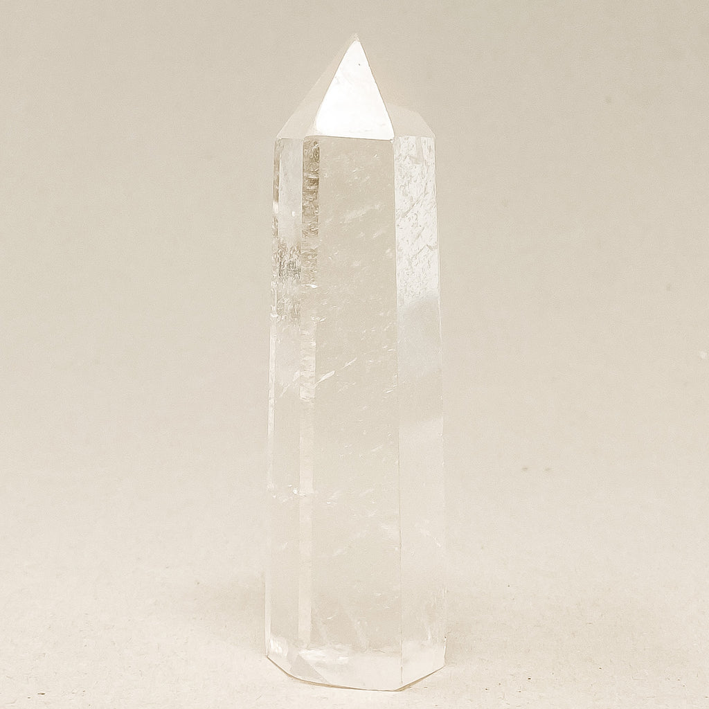 Natural Clear Quartz Crystal Tower