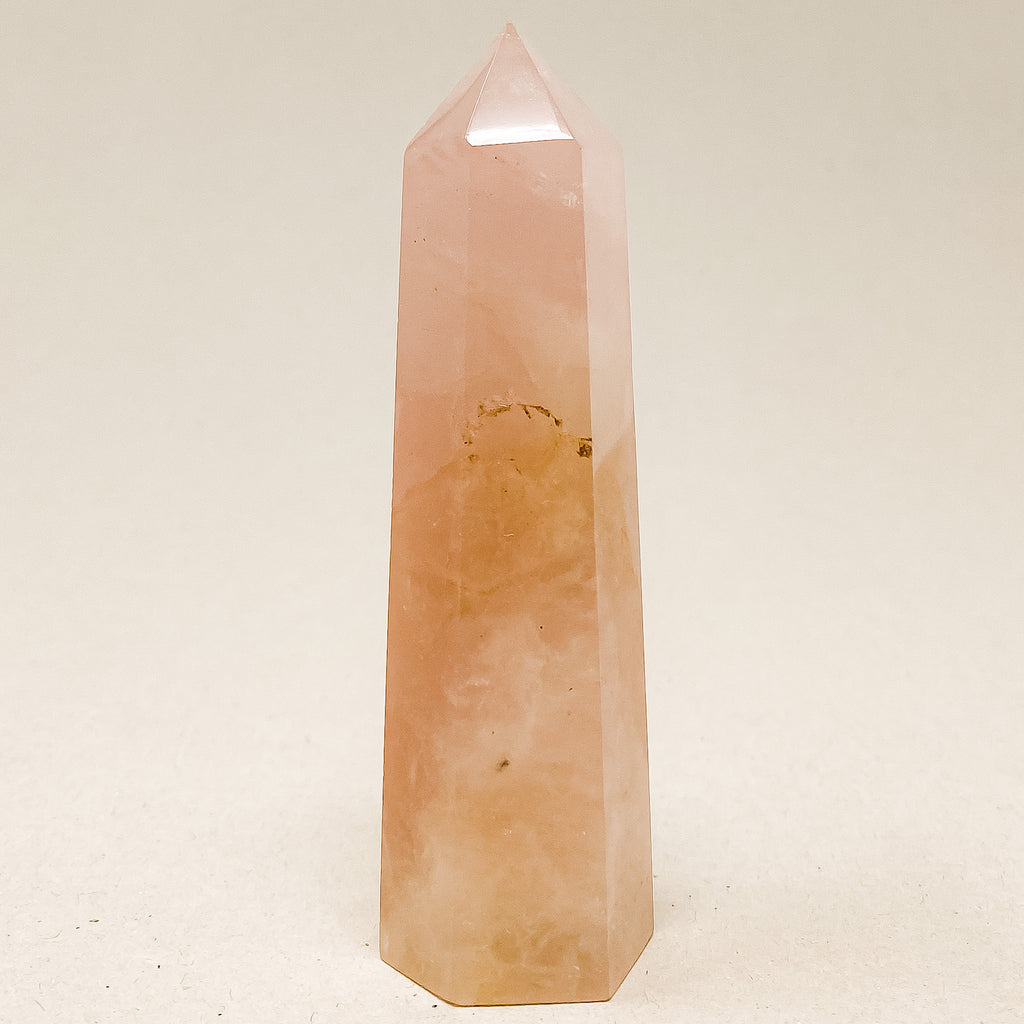 Natural Rose Quartz Tower