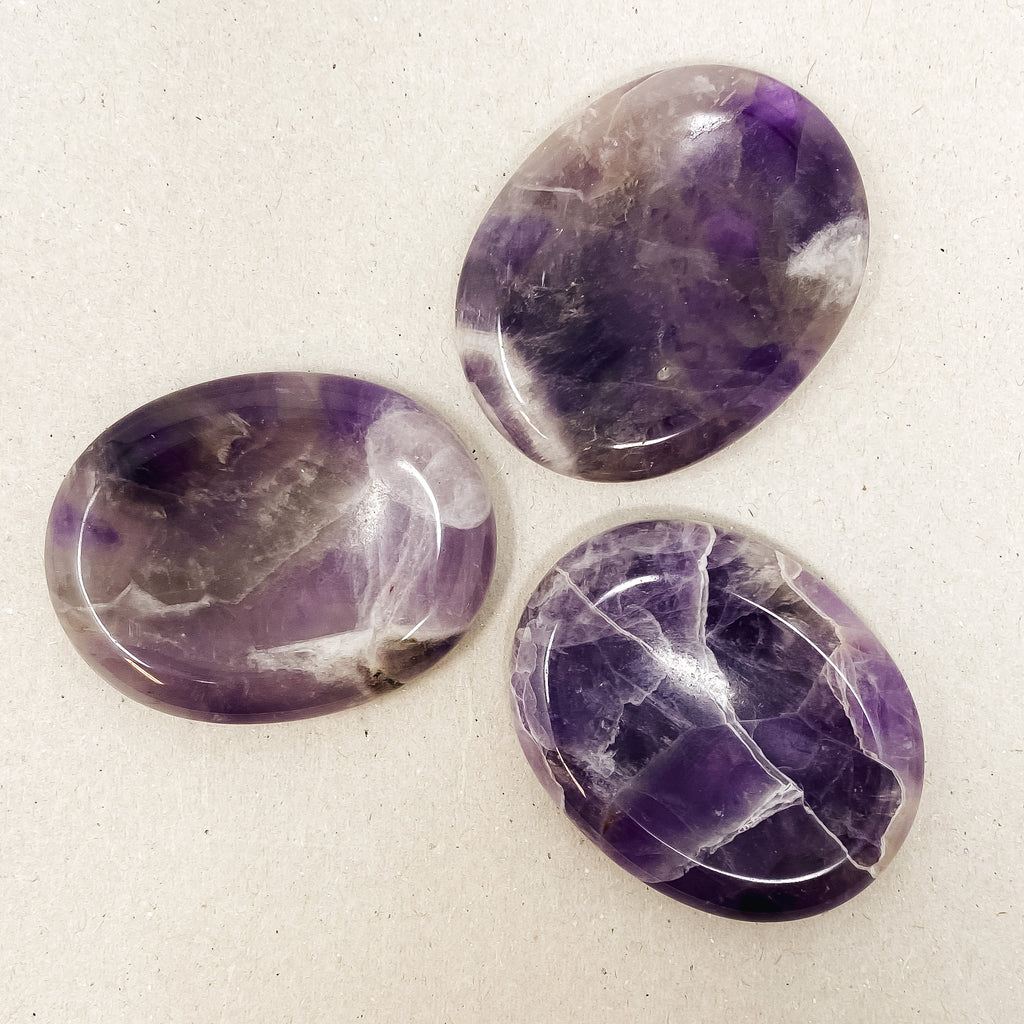 Natural Amethyst Worry Stones