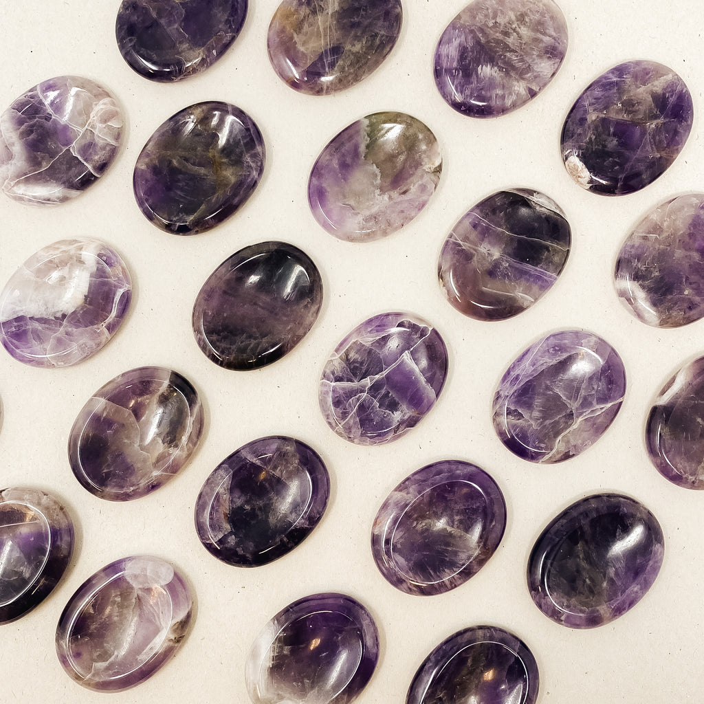 Natural Amethyst Worry Stones