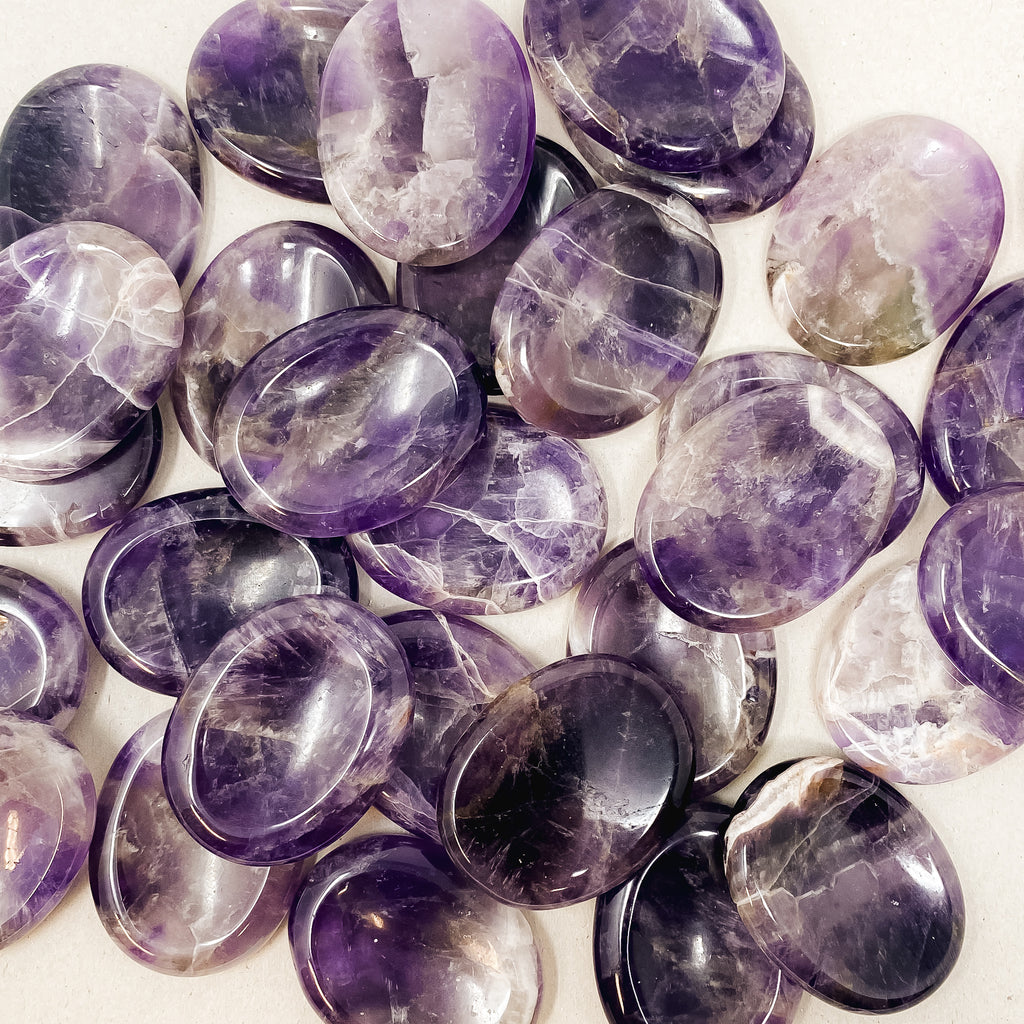 Natural Amethyst Worry Stones
