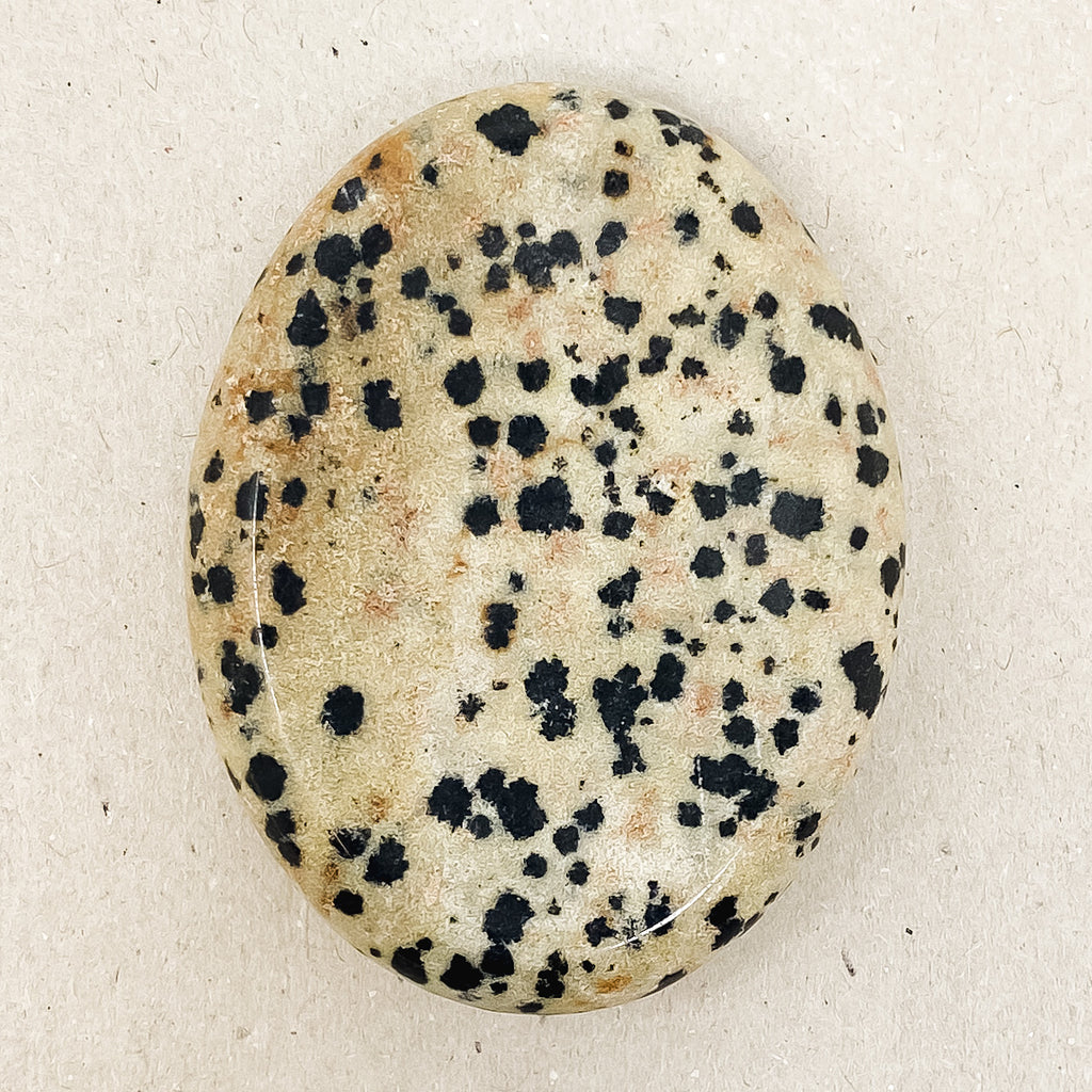 Natural Dalmatian Jasper Worry Stone