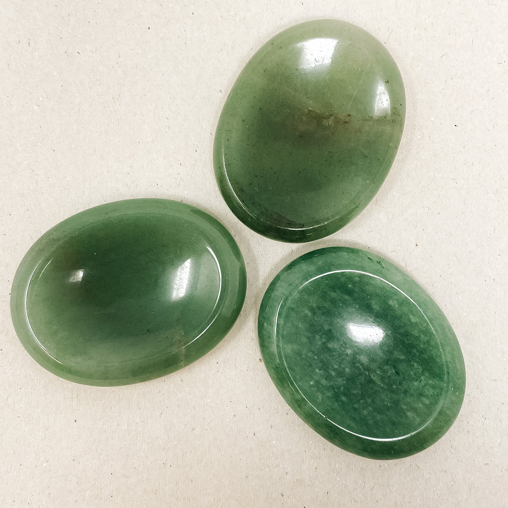 Natural Green Aventurine Worry Stones