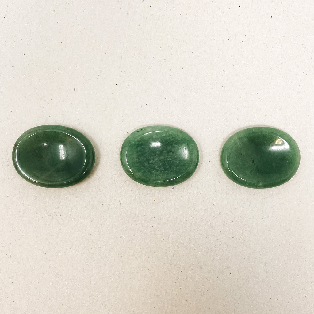 Natural Green Aventurine Worry Stones