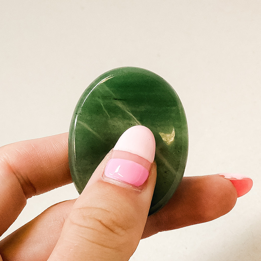 Natural Green Aventurine Worry Stones