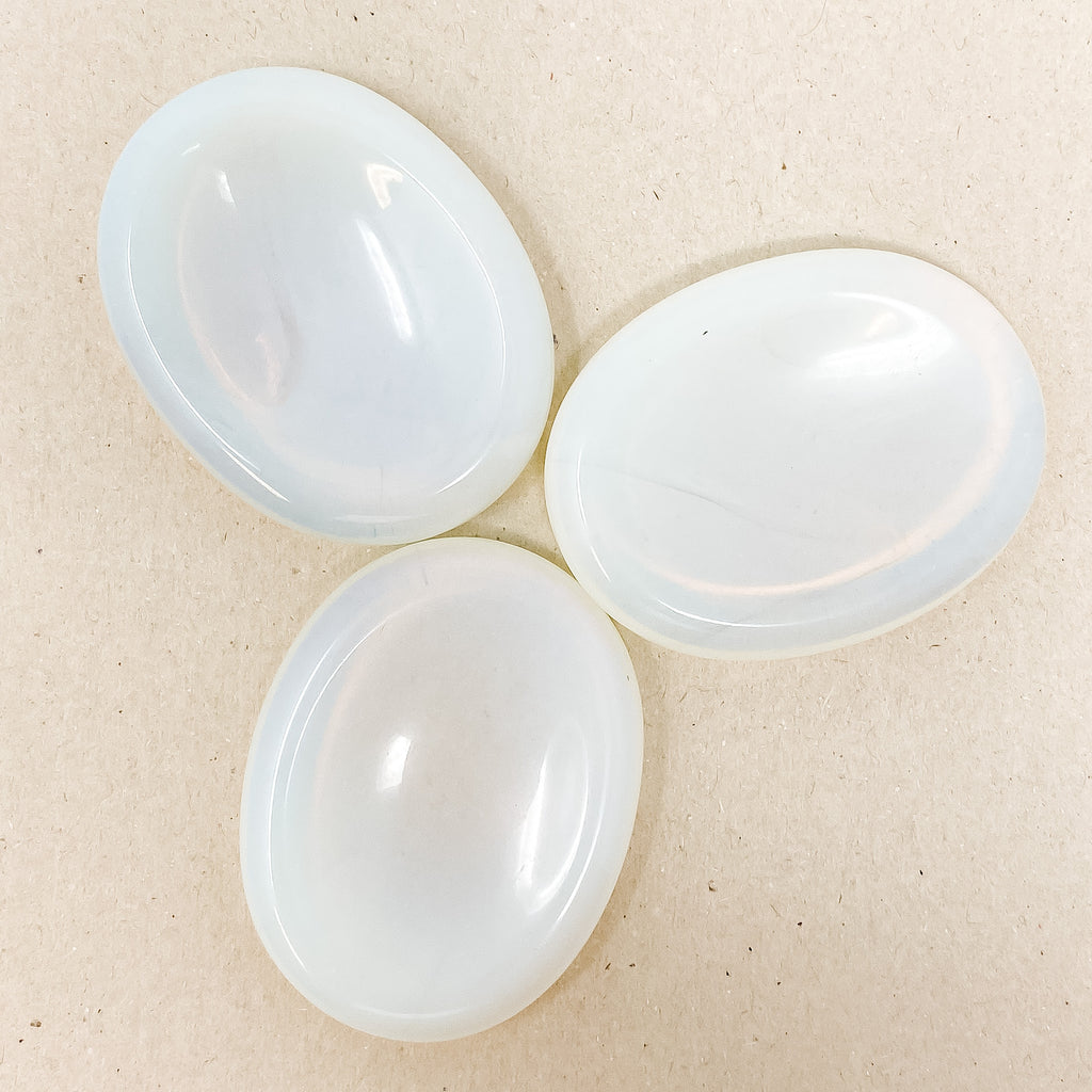 Natural Moonstone Worry Stone