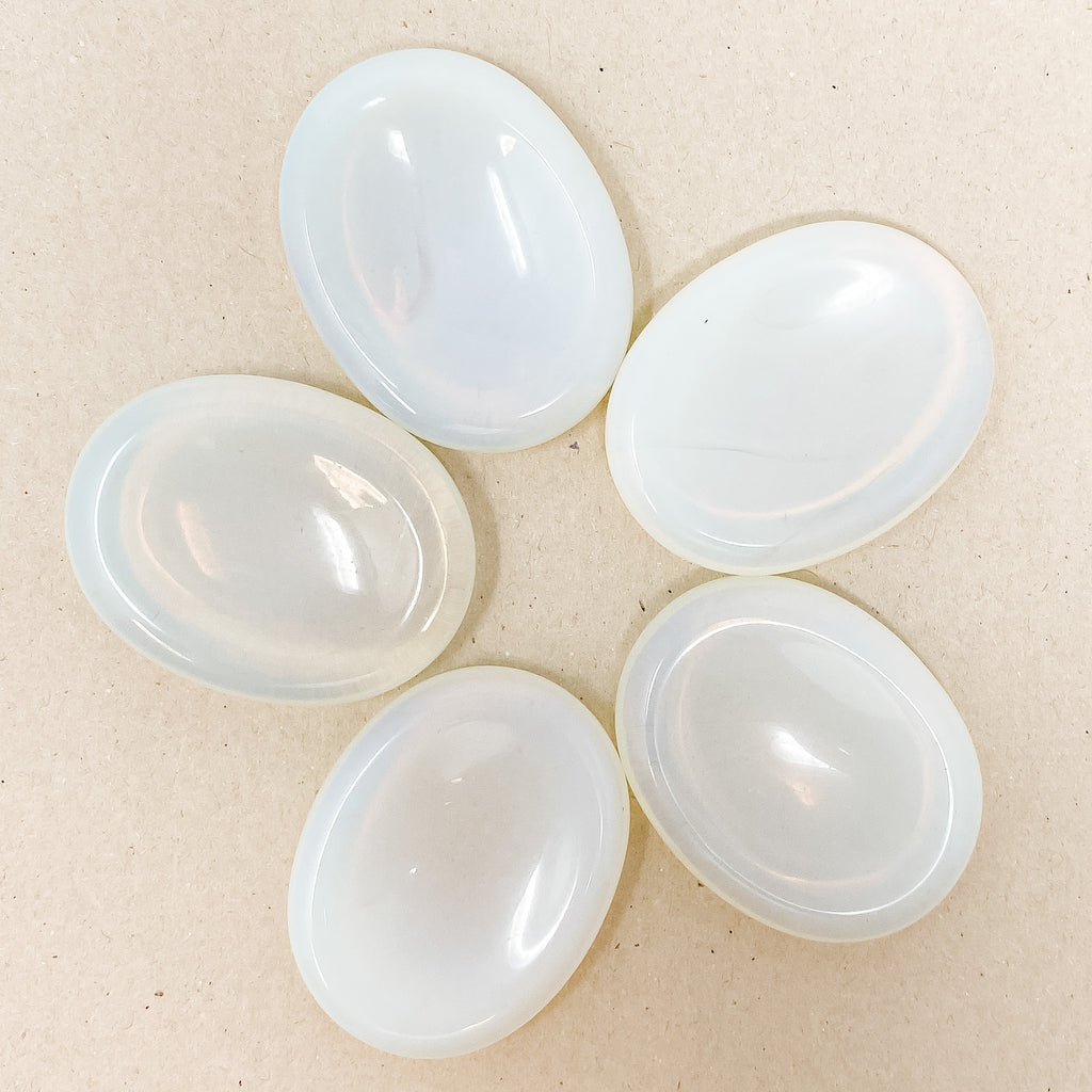 Natural Moonstone Worry Stone