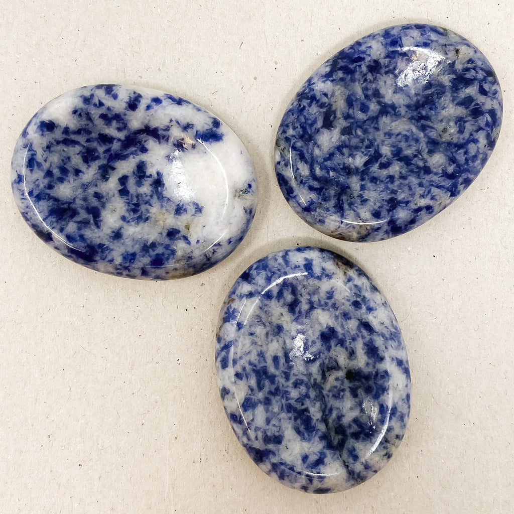 Natural Sodalite Worry Stones